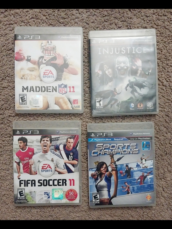 Sony Other - Playstation 3 Game Lot Madden 11 Injustice FIFA 11 Sports Champions